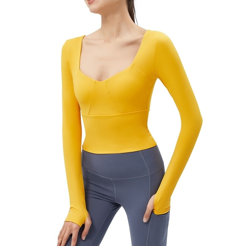 Exercise Clothes Athletic Tops Long Top