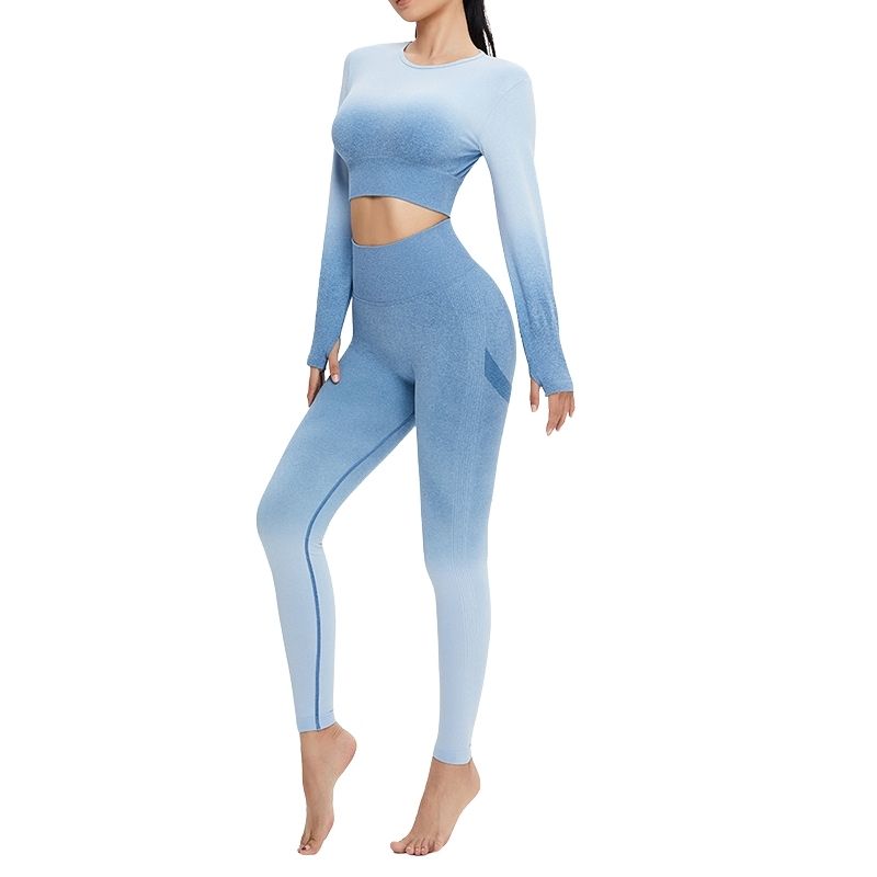 Women Gradient Seamless Yoga Set