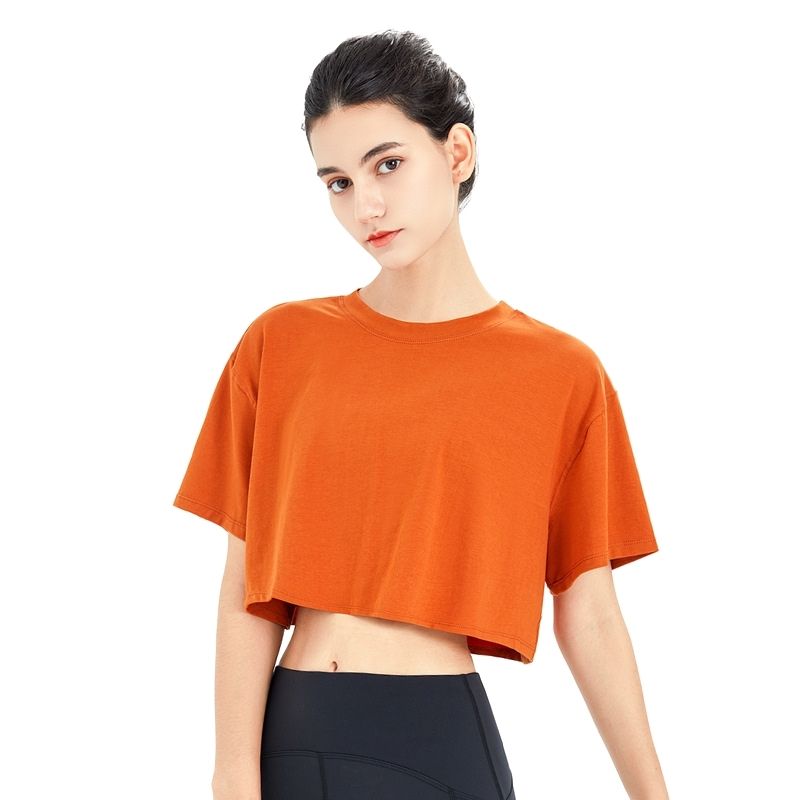 Loose Soft Short Yoga Top For Women